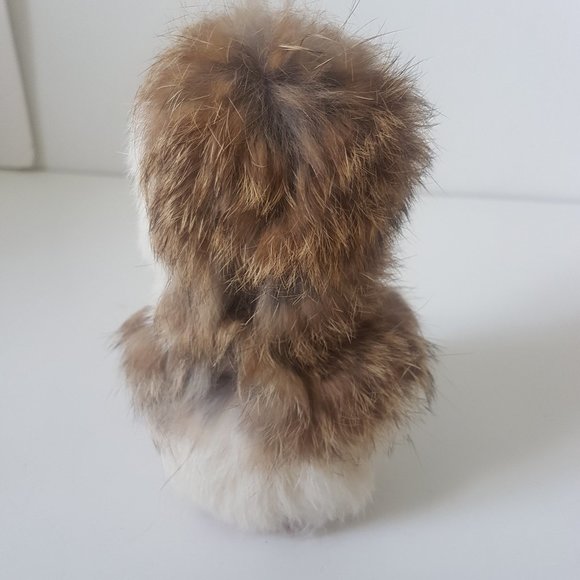 Vintage Wood Inuit Doll with Fur Raymond Bourbeau Handmade - Picture 6 of 14